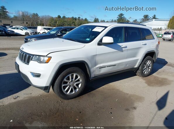1C4RJFAG3MC725731 2021 JEEP GRAND CHEROKEE White წინა მარცხენა ხედი სამი მეოთხედიდან