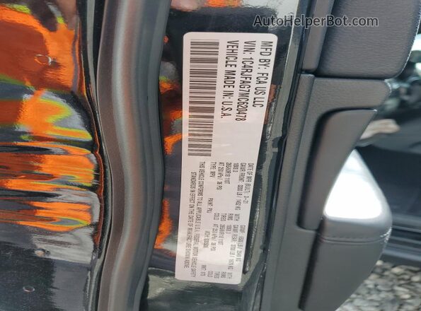 1C4RJFAG7MC620478 2021 JEEP GRAND Black VIN sticker view