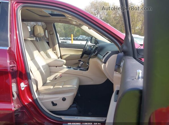 1C4RJFBG0MC588908 2021 JEEP GRAND CHEROKEE Red Front interior view