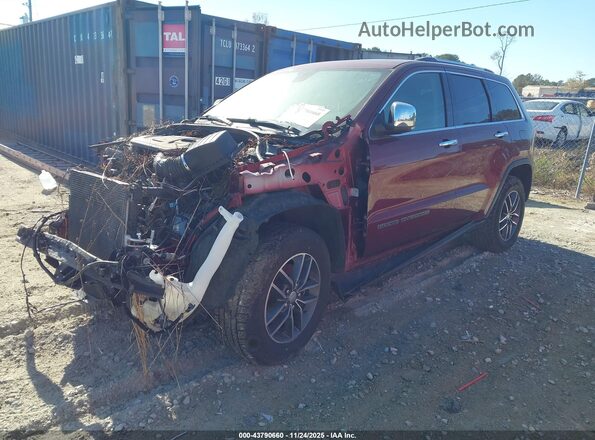 1C4RJFBG7HC765136 2017 JEEP GRAND CHEROKEE Бордовый Передняя левая четверть