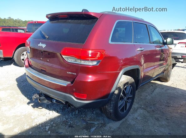 1C4RJFBG7HC765136 2017 JEEP GRAND CHEROKEE Бордовый Задняя правая четверть