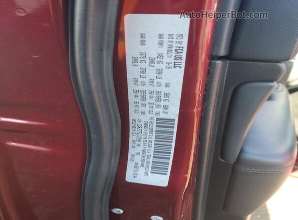 1C4RJFCT5LC137208 2020 JEEP GRAND Red VIN კოდის სტიკერის ხედი