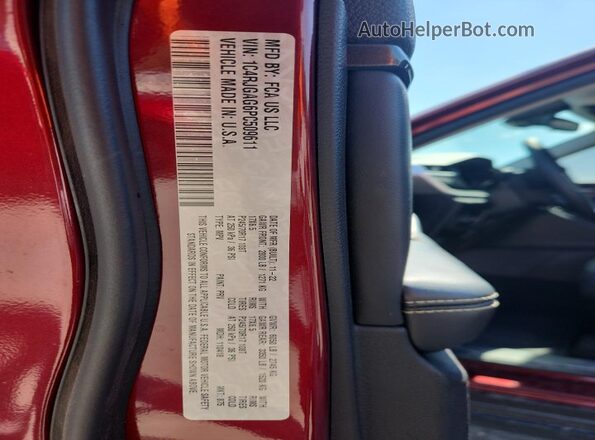 1C4RJGAG6PC509611 2023 JEEP GRAND Red 