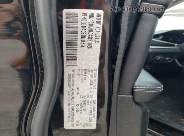 1C4RJHAG4SC311656 2025 JEEP GRAND Black VIN კოდის სტიკერის ხედი