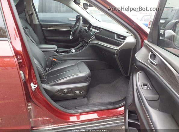 1C4RJHBG2PC528127 2023 JEEP GRAND CHEROKEE Maroon წინა სალონის ხედი