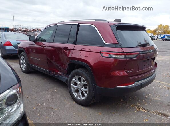 1C4RJHBG2PC528127 2023 JEEP GRAND CHEROKEE Maroon უკანა მარცხენა