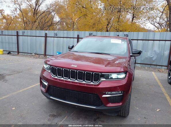1C4RJHBG2PC528127 2023 JEEP GRAND CHEROKEE Maroon ხელსაწყოთა პანელის ხედი
