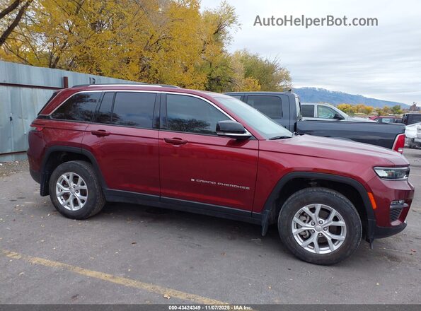 1C4RJHBG2PC528127 2023 JEEP GRAND CHEROKEE Maroon უკანა სალონის ხედი