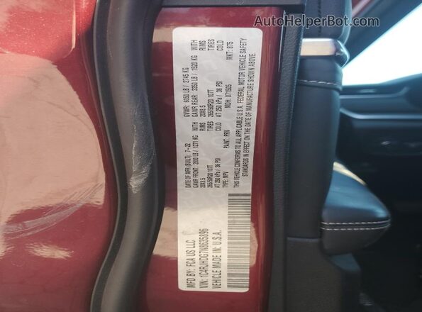 1C4RJHDG7N8635896 2022 JEEP GRAND Red სალონის 360-გრადუსიანი ხედი