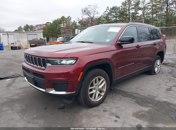 1C4RJKAG2P8798458 2023 JEEP GRAND CHEROKEE L Red წინა მარცხენა ხედი სამი მეოთხედიდან
