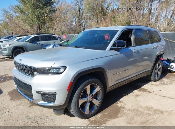 1C4RJKBG2M8134428 2021 JEEP GRAND CHEROKEE L Silver Передня ліва чверть