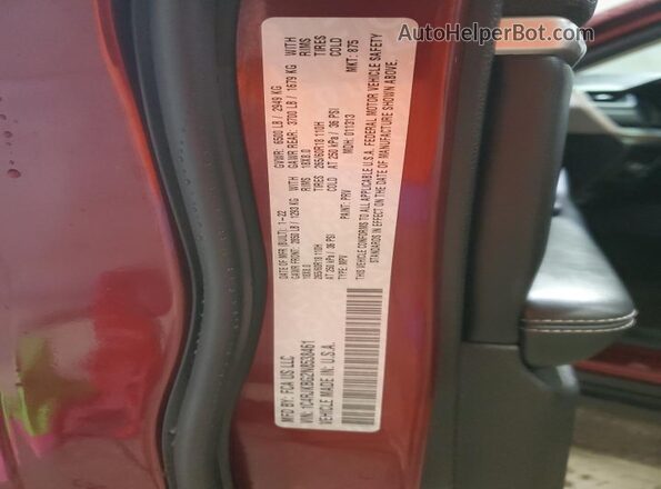 1C4RJKBG2N8538461 2022 JEEP GRAND Бордовый Вид наклейки с VIN-кодом
