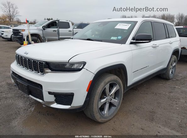 1C4RJKBGXM8111110 2021 JEEP GRAND CHEROKEE L Белый Передняя левая четверть