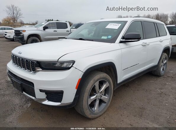 1C4RJKBGXM8111110 2021 JEEP GRAND CHEROKEE L Белый Вид спереди
