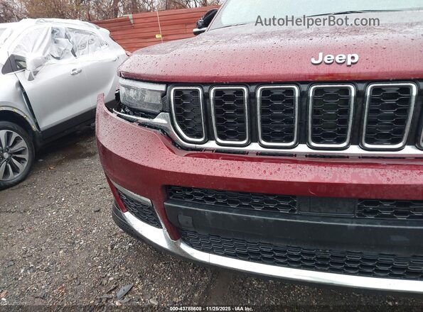 1C4RJKBGXM8141854 2021 JEEP GRAND CHEROKEE L Burgundy Front view
