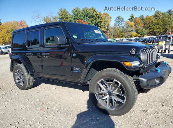 1C4RJXN68RW144481 2024 JEEP WRANGLER Black Przód prawy