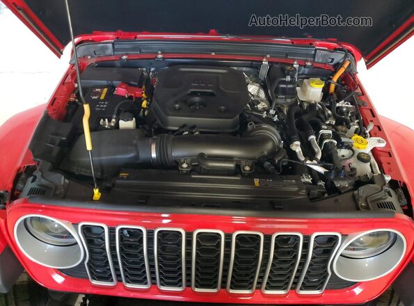 1C4RJXP6XSW599710 2025 JEEP WRANGLER Red Widok wnętrza z tyłu