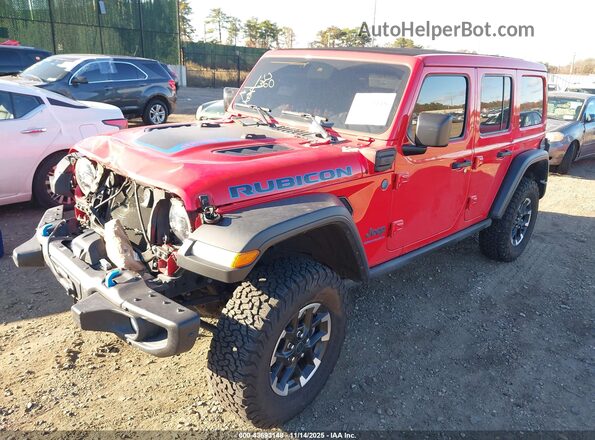 1C4RJXR66RW146529 2024 JEEP WRANGLER Red Առջևի ձախ երեք քառորդ տեսարան