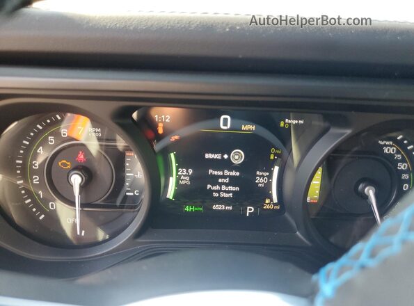 1C4RJXU66RW310515 2024 JEEP WRANGLER Серебряный Вид щитка приборов