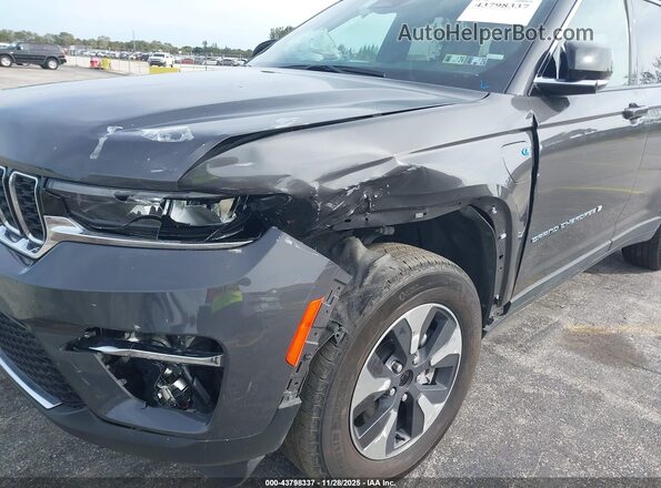 1C4RJYB63R8566818 2024 JEEP GRAND CHEROKEE 4XE Gray Widok z przodu