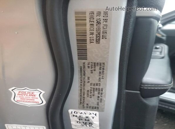 1C4RJYB67PC623581 2023 JEEP GRAND Silver Вид наклейки з VIN-кодом