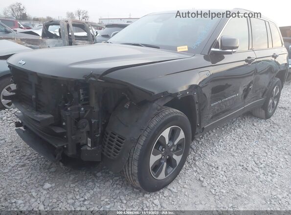 1C4RJYB69RC117799 2024 JEEP GRAND CHEROKEE 4XE Black წინა მარცხენა ხედი სამი მეოთხედიდან