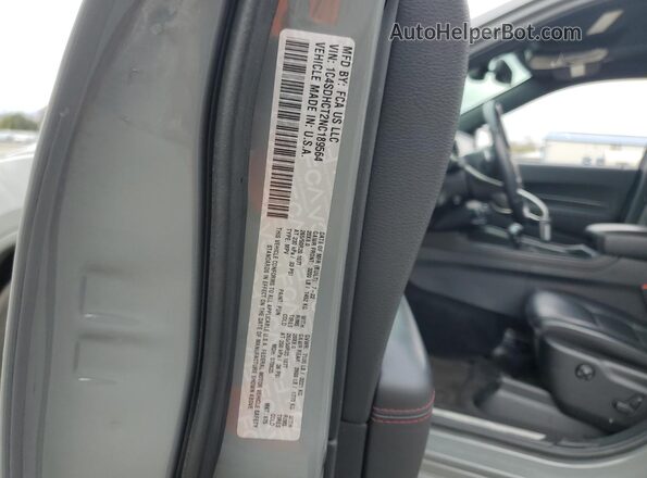 1C4SDHCT2NC189564 2022 DODGE DURANGO Серый Вид наклейки с VIN-кодом