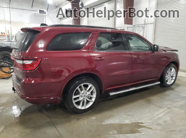 1C4SDJCT4RC175436 2024 DODGE DURANGO Maroon Trasero derecho
