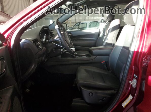 1C4SDJCT4RC175436 2024 DODGE DURANGO Maroon Vista interior delantera