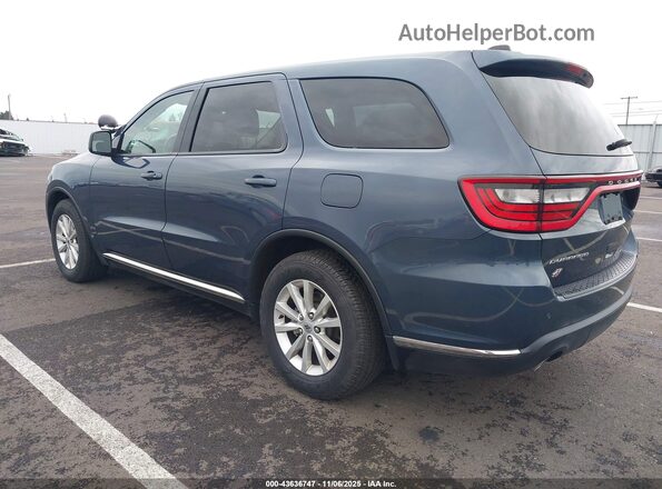 1C4SDJFT9LC443643 2020 DODGE DURANGO Blue Trasero izquierdo
