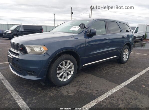 1C4SDJFT9LC443643 2020 DODGE DURANGO Blue Vista tres cuartos delantera izquierda