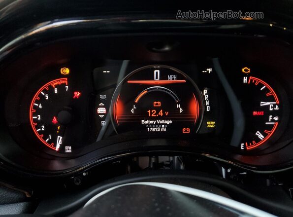 1C4SDJFTXPC564428 2023 DODGE DURANGO Black Widok zestawu wskaźników