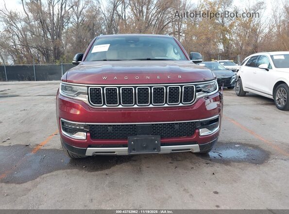 1C4SJSBP8SS515072 2025 JEEP WAGONEER L Burgundy ხელსაწყოთა პანელის ხედი