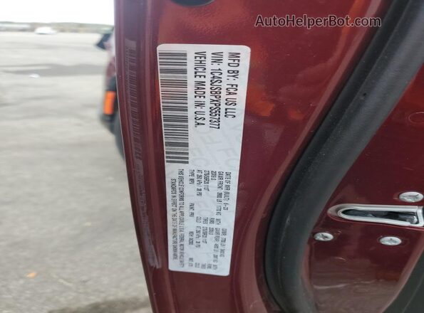 1C4SJSBPXPS557377 2023 JEEP WAGONEER Burgundy Widok naklejki z numerem VIN