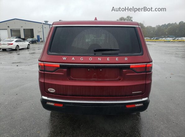 1C4SJUDT7NS168005 2022 JEEP WAGONEER Red უკანა ხედი