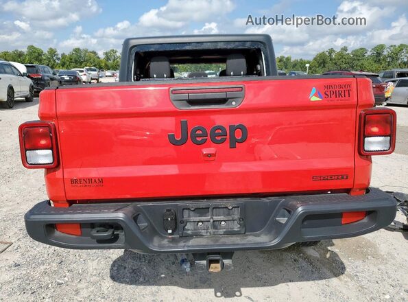 1C6HJTAG1LL124981 2020 JEEP GLADIATOR Red Вид ззаду