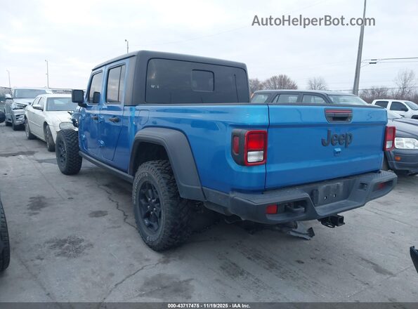1C6HJTAG3LL201785 2020 JEEP GLADIATOR Blue Trasero izquierdo