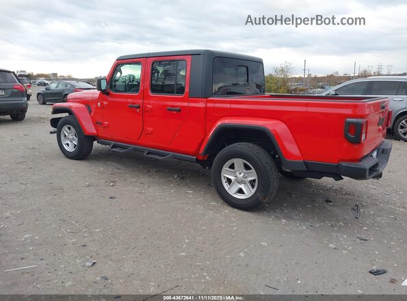 1C6HJTAG3ML533338 2021 JEEP GLADIATOR Red Trasero izquierdo