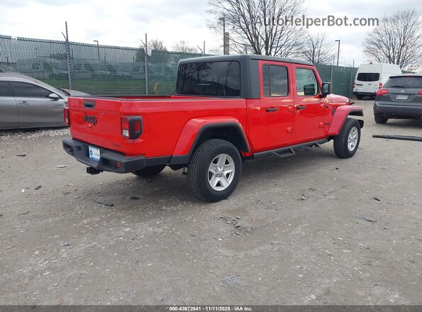 1C6HJTAG3ML533338 2021 JEEP GLADIATOR Red Trasero derecho