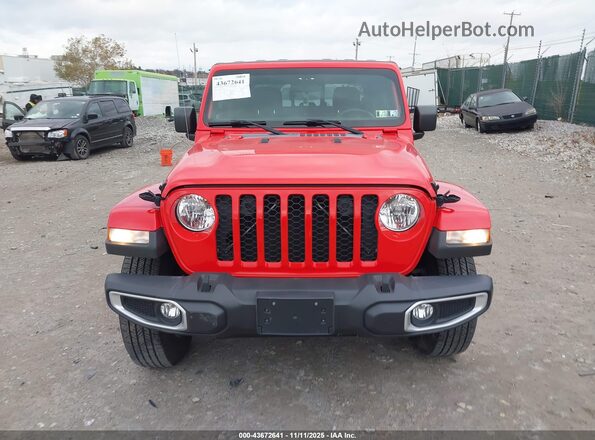 1C6HJTAG3ML533338 2021 JEEP GLADIATOR Red Vista del cuadro de instrumentos