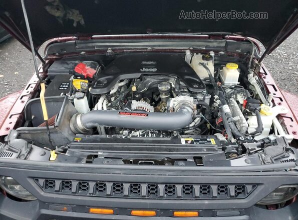 1C6HJTAG3ML541732 2021 JEEP GLADIATOR Burgundy Vista interior trasera