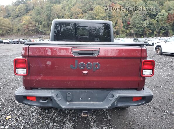 1C6HJTAG3ML541732 2021 JEEP GLADIATOR Burgundy Vista trasera