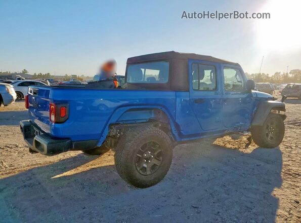 1C6HJTAG9LL159106 2020 JEEP GLADIATOR Blue Задня права чверть