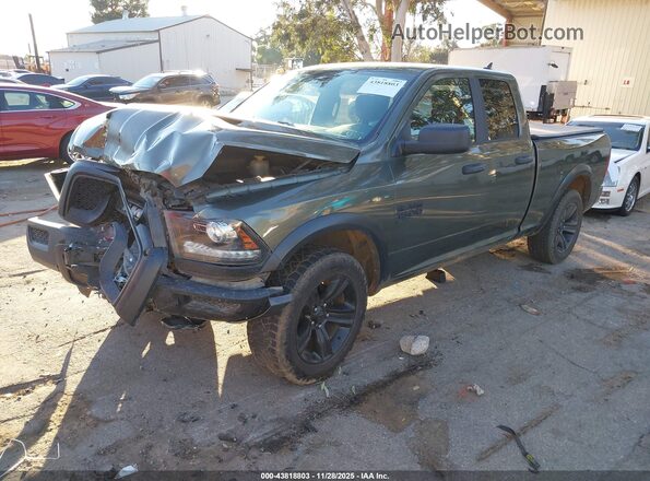 1C6RR6GG2MS581652 2021 RAM 1500 CLASSIC Green წინა მარცხენა ხედი სამი მეოთხედიდან