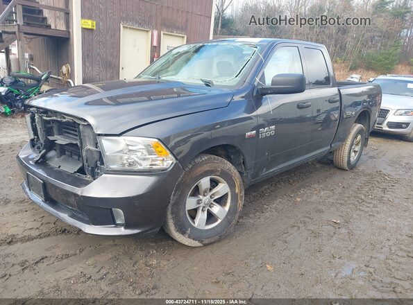 1C6RR7FT5JS214695 2018 RAM 1500 Black Առջևի ձախ երեք քառորդ տեսարան