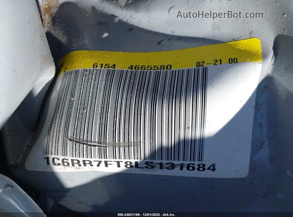 1C6RR7FT8LS131684 2020 RAM 1500 CLASSIC White Вид підкапотного простору