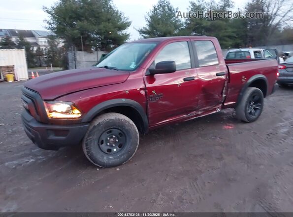 1C6RR7GG6MS587623 2021 RAM 1500 CLASSIC Red წინა მარცხენა ხედი სამი მეოთხედიდან