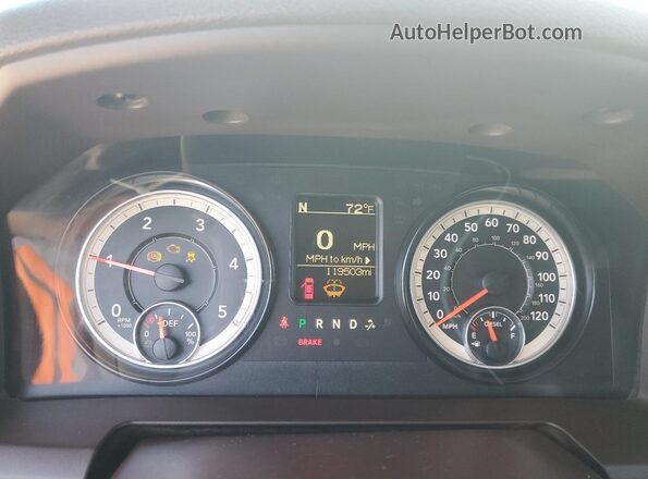 1C6RR7LM9GS381213 2016 DODGE RAM White Vista del cuadro de instrumentos