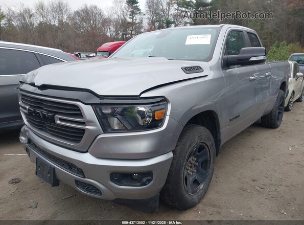 1C6SRFBT7MN548263 2021 RAM 1500 Silver წინა მარცხენა ხედი სამი მეოთხედიდან