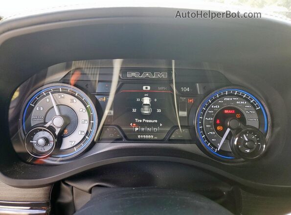 1C6SRFHT0NN450488 2022 RAM 1500 Серый Вид щитка приборов